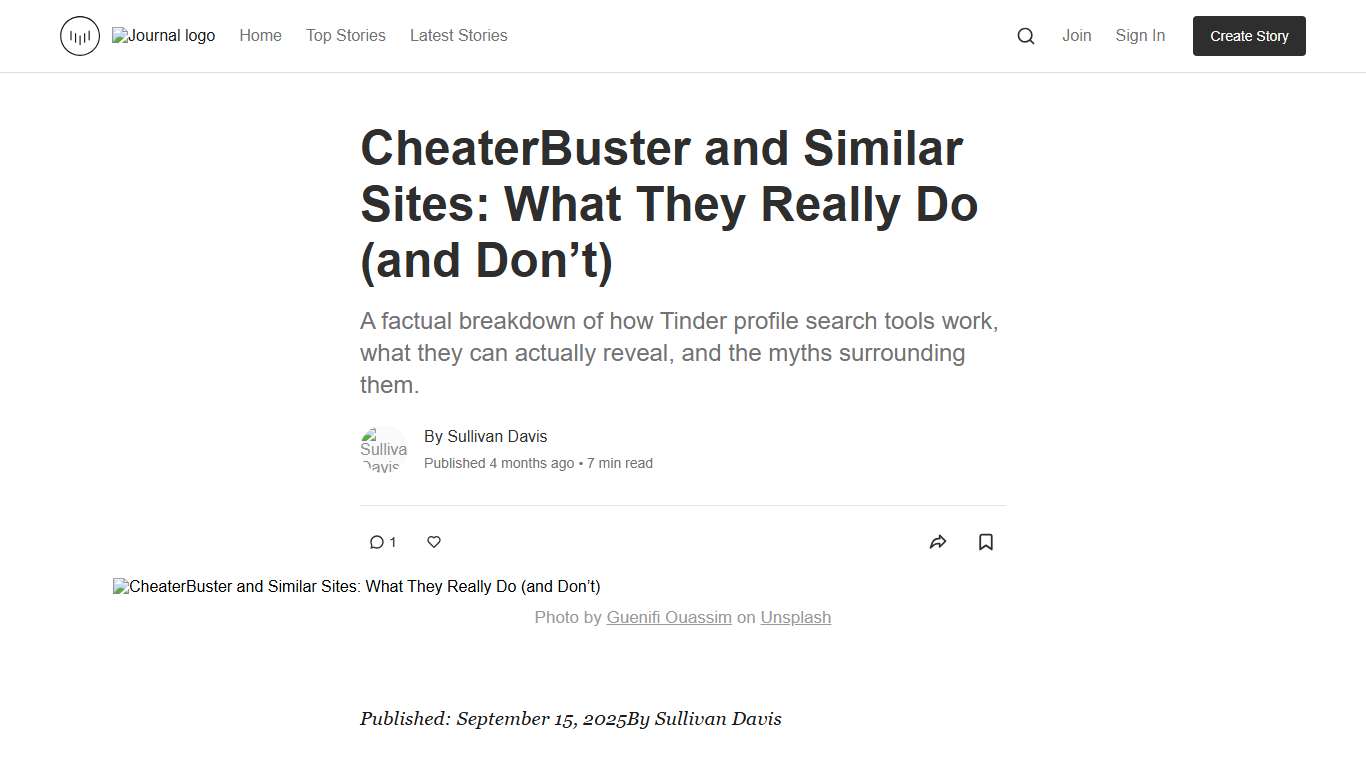 CheaterBuster and Similar Sites: What They Really Do (and Don’t) Journal